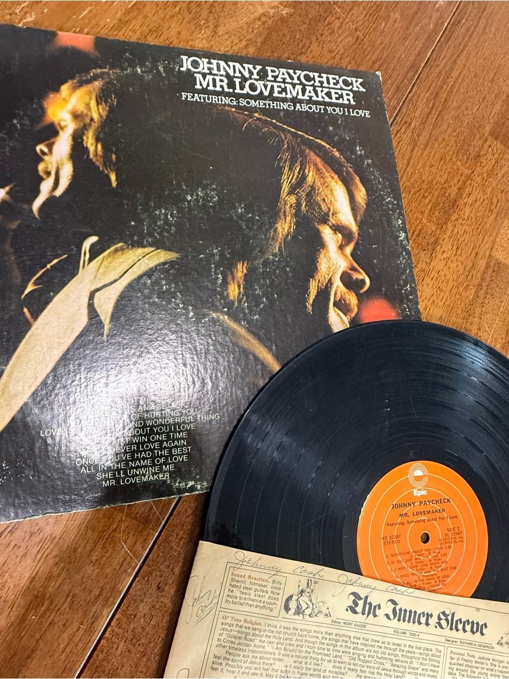 Rare Johnny Paycheck Mr. Lovemaker Vinyl LP 1973 Epic KE 32387 Country Record